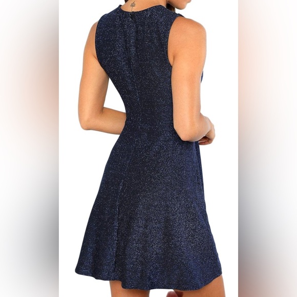 Sparkling Navy Blue Dress - Picture 2 of 4